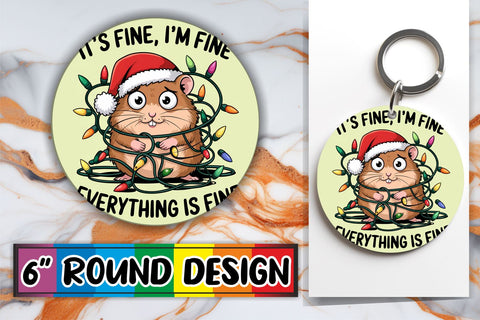 15x Keychain Design Set for Sublimation , Xmas Sublimation afrosvg 