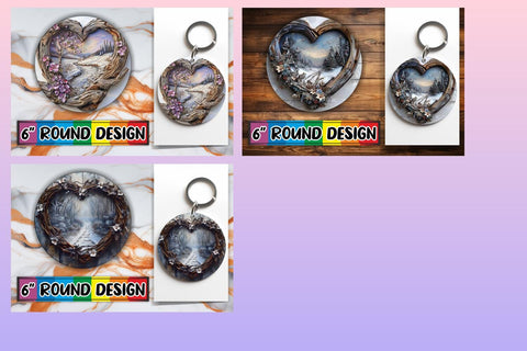 15x Keychain Design Sublimation Pack , Christmas Sublimation afrosvg 