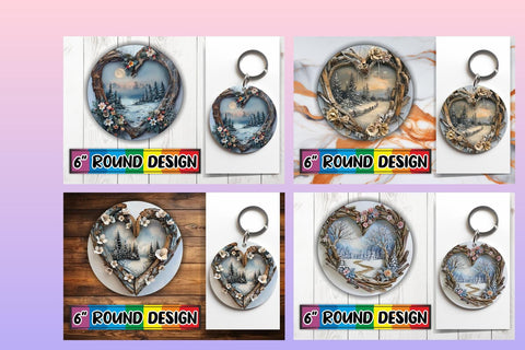 15x Keychain Design Sublimation Pack , Christmas Sublimation afrosvg 