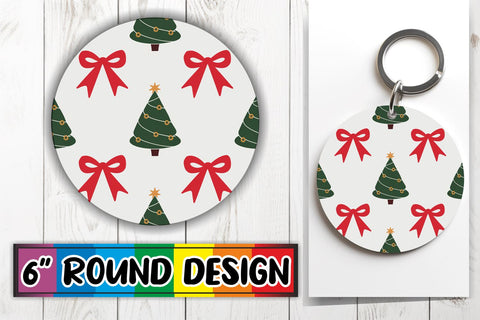 15x Keychain Round Design Bundle Set , Christmas Sublimation afrosvg 