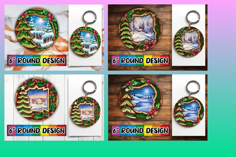15x Keychain Sublimation Bundle Kit , Christmas Sublimation afrosvg 