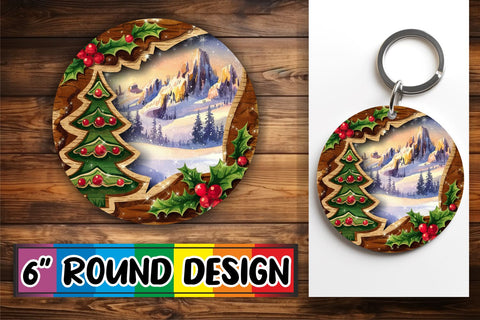 15x Keychain Sublimation Bundle Kit , Christmas Sublimation afrosvg 