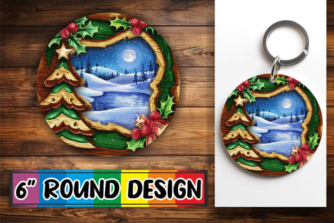 15x Keychain Sublimation Bundle Kit , Christmas Sublimation afrosvg 