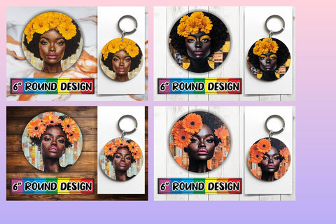 15x Keychain Sublimation Bundle Kit , Woman Sublimation afrosvg 