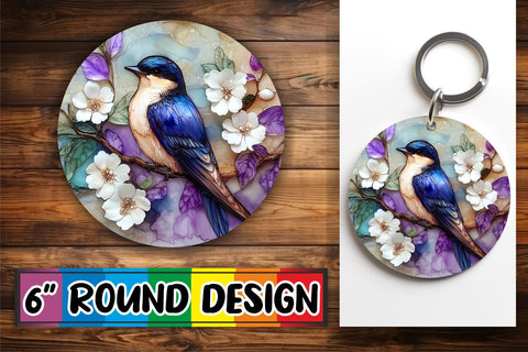 15x Keychain Sublimation Bundle Pack , 3D Bird Sublimation afrosvg 
