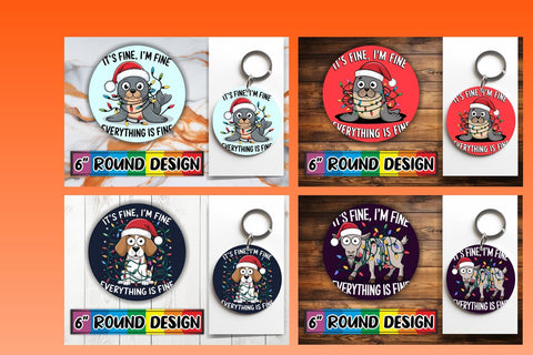 15x Keychain Sublimation Bundle Pack , Xmas Sublimation afrosvg 