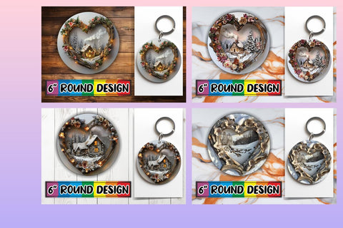 15x Keychain Sublimation Design Collection , Christmas Sublimation afrosvg 