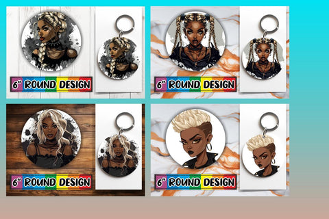 15x Keychain Sublimation Design Pack , Halloween Sublimation afrosvg 