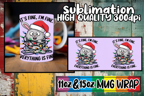 15x Mug Wrap Bundle 11oz 15oz , Xmas Sublimation afrosvg 