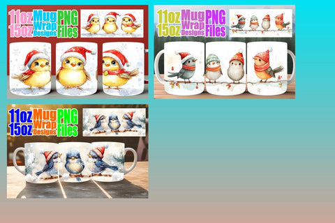 15x Mug Wrap Design Bundle , Holiday Sublimation afrosvg 