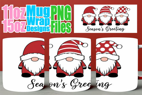 15x Mug Wrap Design , Xmas Sublimation afrosvg 
