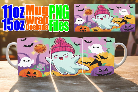 15x Mug Wrap Sublimation , Ghost Sublimation afrosvg 