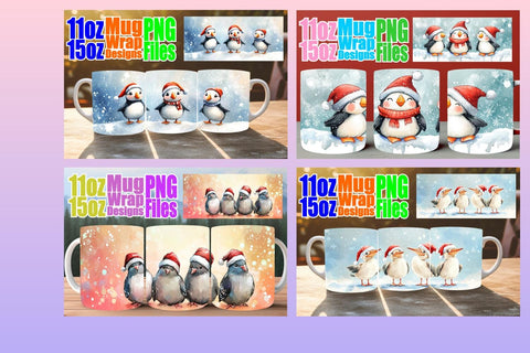 15x Mug Wrap Sublimation , Holiday Sublimation afrosvg 