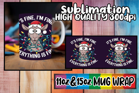 15x Mug Wrap Sublimation Set , Xmas Sublimation afrosvg 