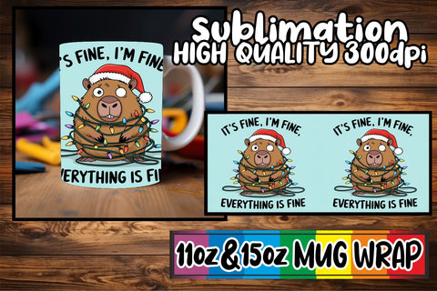 15x Mug Wrap Sublimation , Xmas Sublimation afrosvg 