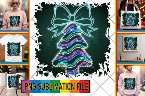 15x PNG Bundle Collection Set , Neon Xmas Sublimation afrosvg 