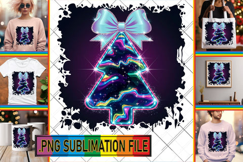15x PNG Bundle Collection Set , Neon Xmas Sublimation afrosvg 