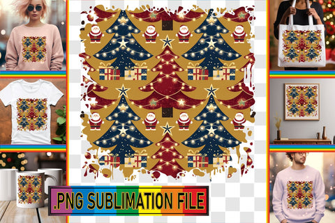 15x PNG Bundle Design Kit , Christmas Sublimation afrosvg 