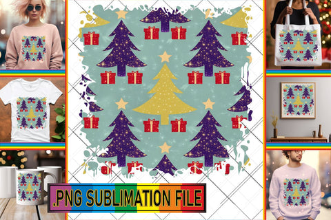 15x PNG Bundle Design Kit , Christmas Sublimation afrosvg 