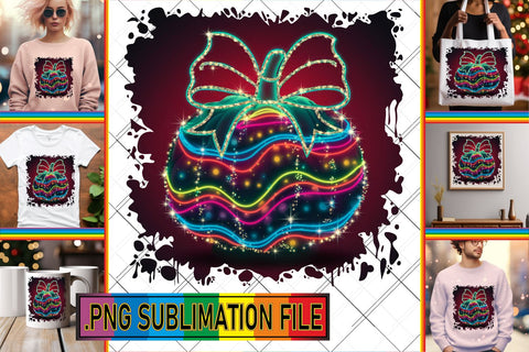 15x PNG Bundle Design Kit , Neon Fall Sublimation afrosvg 