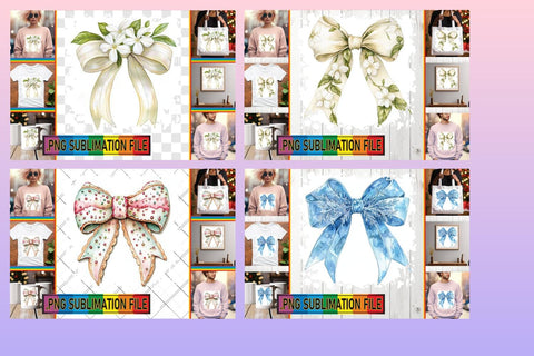 15x PNG Bundle Designs , Bow Sublimation afrosvg 