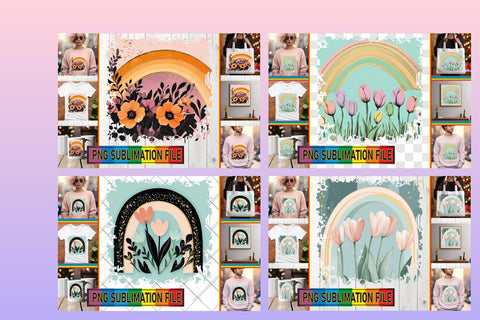 15x PNG Bundle of Design Sets , Flower Sublimation afrosvg 