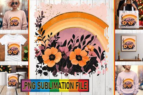 15x PNG Bundle of Design Sets , Flower Sublimation afrosvg 