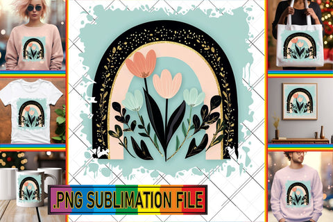 15x PNG Bundle of Design Sets , Flower Sublimation afrosvg 