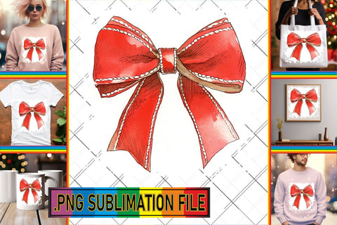15x PNG Bundle of Designs , Bow Sublimation afrosvg 