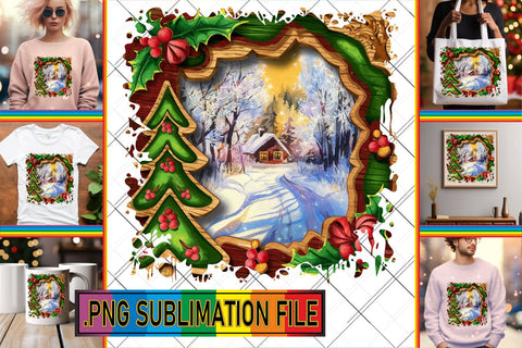 15x PNG Bundle of Designs , Christmas Sublimation afrosvg 