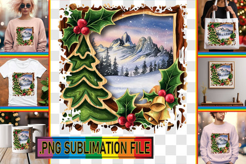 15x PNG Bundle of Designs , Christmas Sublimation afrosvg 