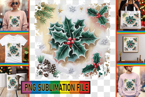 15x PNG Bundle of Designs Pack , Christmas Sublimation afrosvg 
