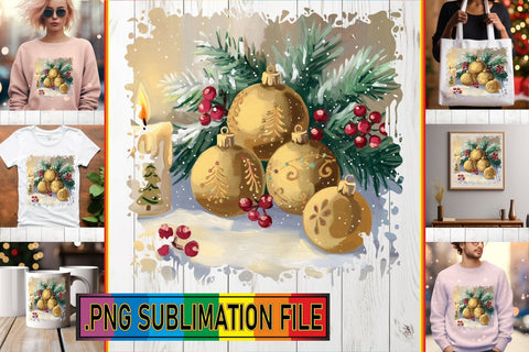 15x PNG Bundle of Designs Pack , Christmas Sublimation afrosvg 