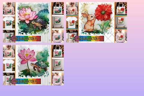 15x PNG Bundle Pack , Animals Sublimation afrosvg 