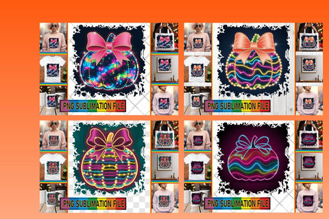 15x PNG Collection Bundle , Neon Fall Sublimation afrosvg 