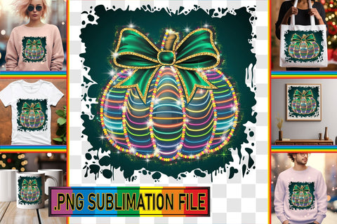 15x PNG Collection Bundle , Neon Fall Sublimation afrosvg 