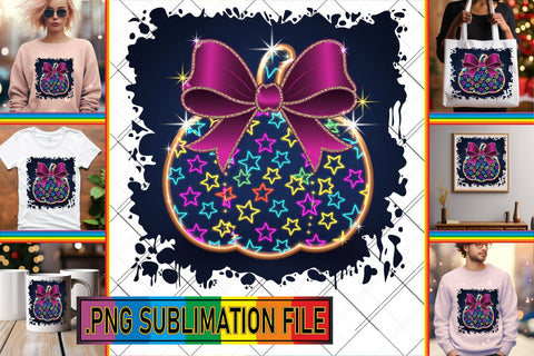 15x PNG Collection Bundle , Neon Fall Sublimation afrosvg 
