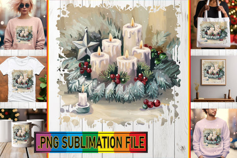 15x PNG Design Bundle for Crafting , Christmas Sublimation afrosvg 
