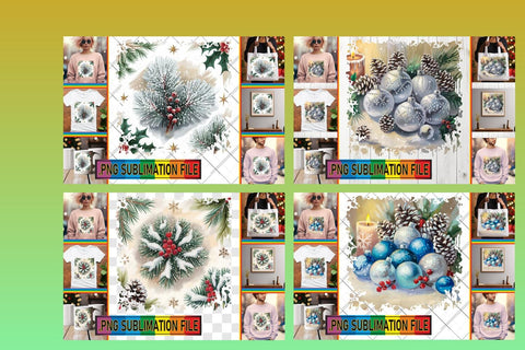 15x PNG Design Bundle for Crafting , Christmas Sublimation afrosvg 