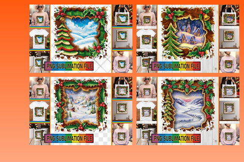 15x PNG Design Collection , Christmas Sublimation afrosvg 