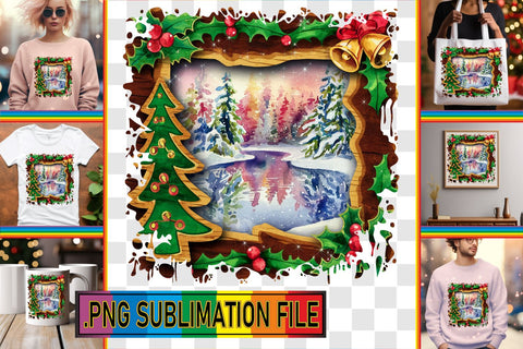 15x PNG Design Collection , Christmas Sublimation afrosvg 