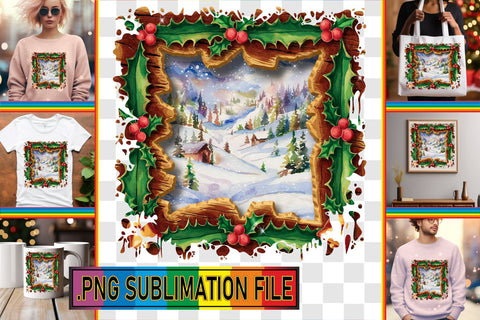 15x PNG Design Collection , Christmas Sublimation afrosvg 
