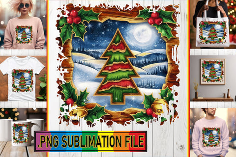 15x PNG Design Collection , Christmas Sublimation afrosvg 