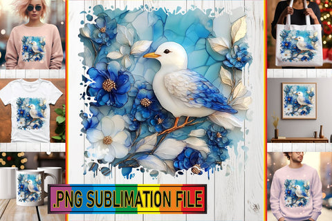 15x PNG Design Kit Bundle , 3D Bird Sublimation afrosvg 