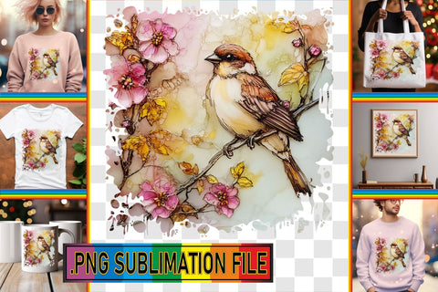 15x PNG Design Kit Bundle , 3D Bird Sublimation afrosvg 