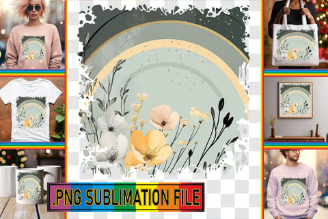 15x PNG Design Kit Bundle Pack , Flower Sublimation afrosvg 