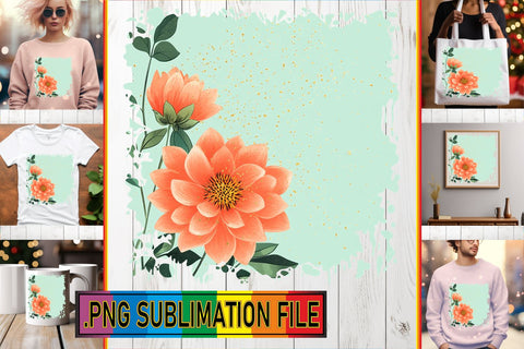 15x PNG Design Kit Collection , Flower Sublimation afrosvg 