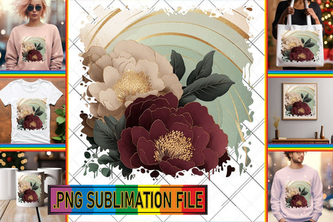 15x PNG Design Kit Collection , Flower Sublimation afrosvg 