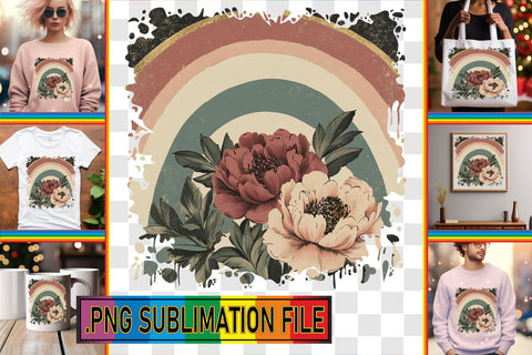 15x PNG Design Kit Collection , Flower Sublimation afrosvg 