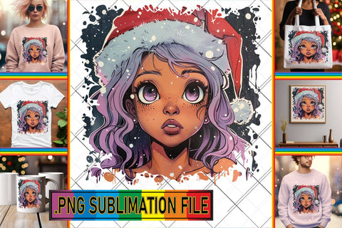 15x PNG Design Kit Collection Pack , Christmas Sublimation afrosvg 